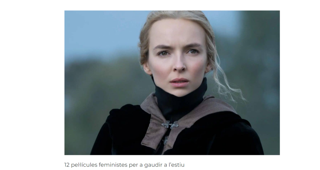 Imatge extreta de la següent web: 12 pel·lícules feministes per a gaudir a l’estiu
